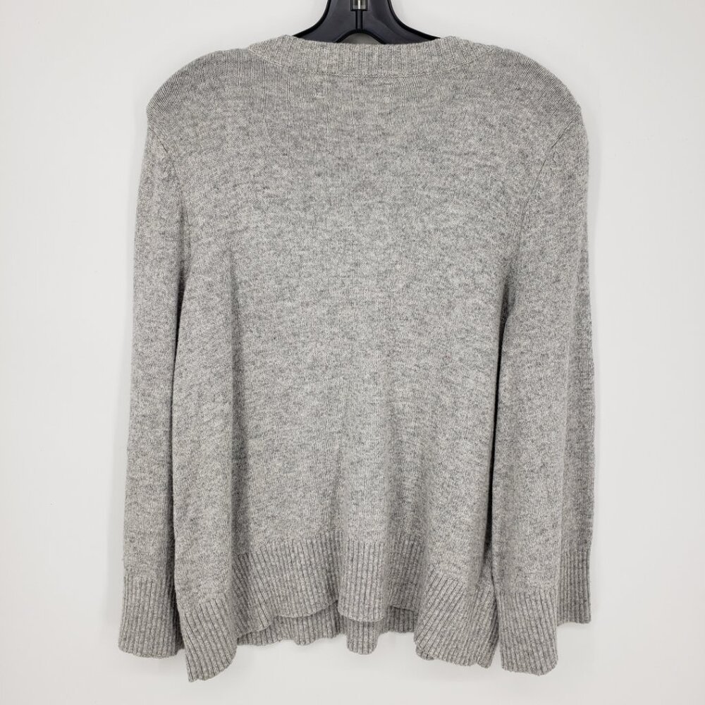 LOFT Gray Sweater with Colorful Bird Design - Picture 2 of 9